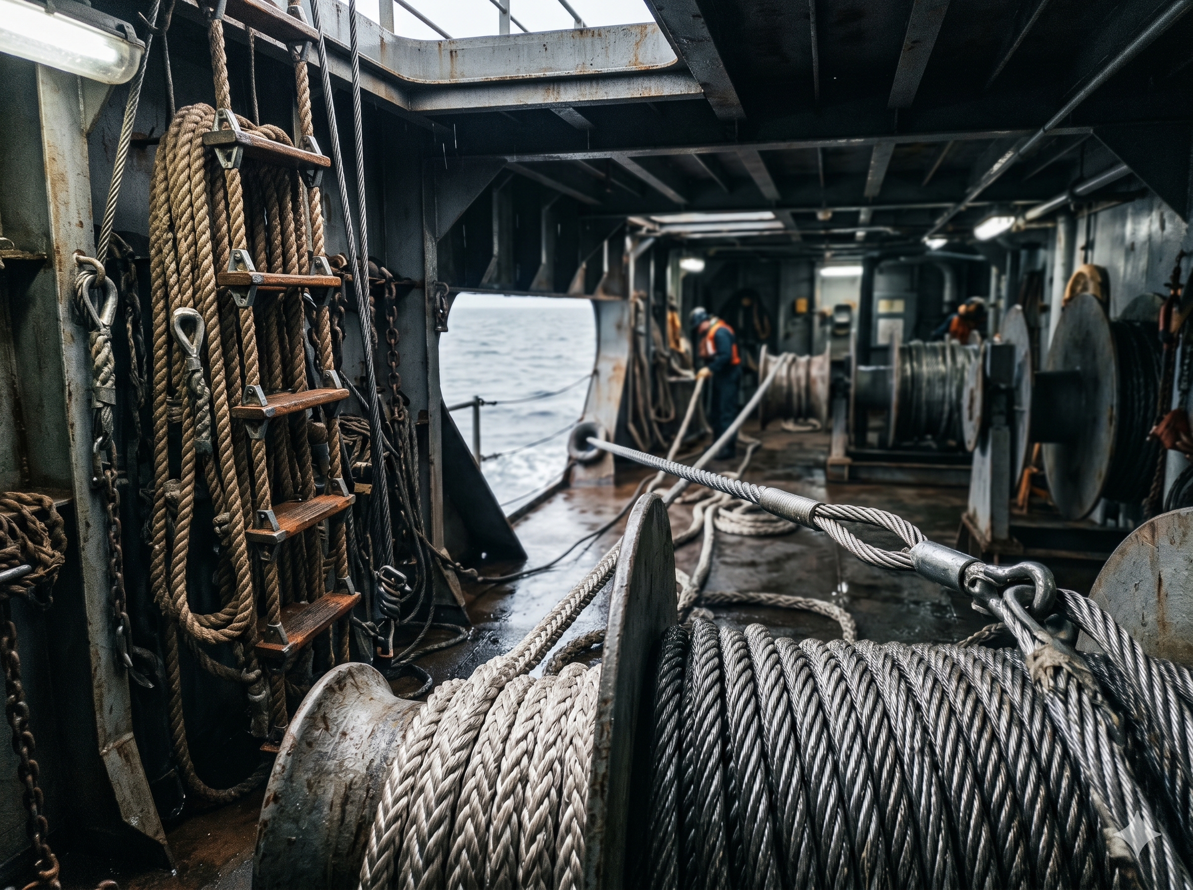 Ropes and mooring equipment