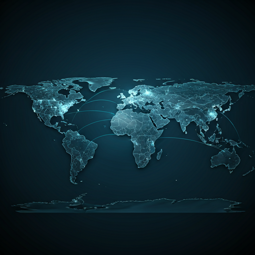 World map showing Indo Hellas global network of marine supply ports